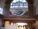 In Kurume Train Station purchasing tickets to board the Bullet Train