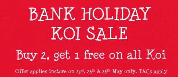 May Bank Holiday Koi Sale