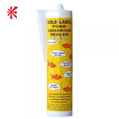 Huttons Gold Label Pond Aquarium Sealer - Clear