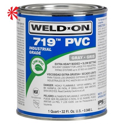 Weld-On 719 Wet R Dry Solvent Cement Glue