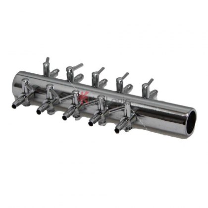 Air-Pump Manifold Chrome 10 Way Air-Pump Manifold Chrome 10 Way