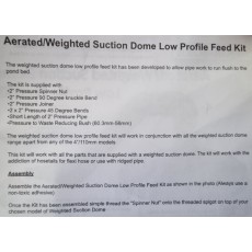 Low Profile Feed Kit For Retro Bottom Drains