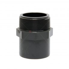 PVC High Pressure - Barrel Nipple - Glue x Male Thread