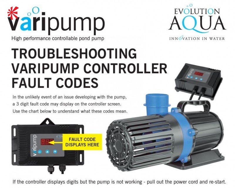 Evolution Aqua Varipumps High Output Pump for Large Ponds & Filters Fish Koi 